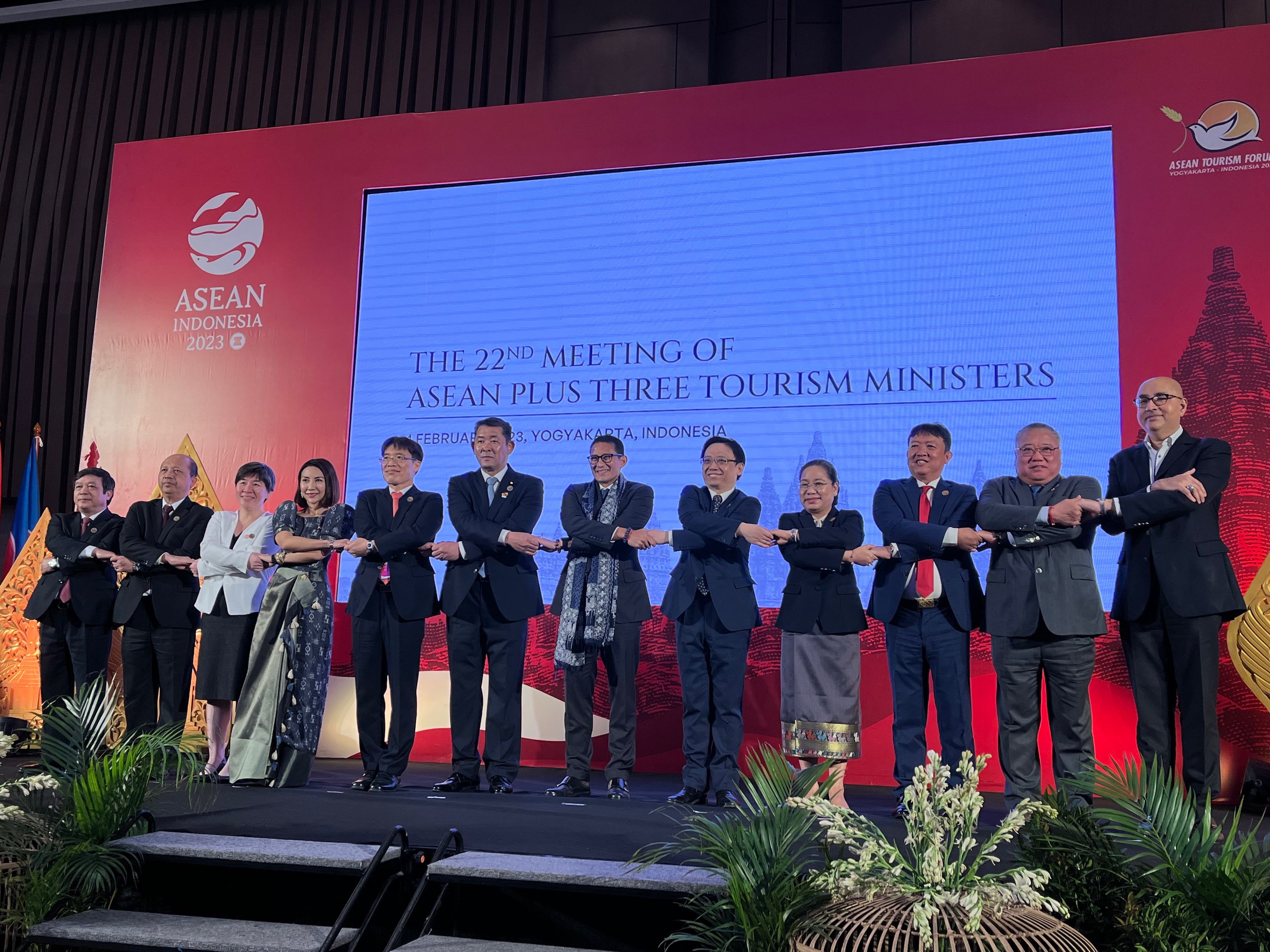 2023年　第22回ASEAN+3観光大臣会合（インドネシア・ジョグジャカルタ）の様子